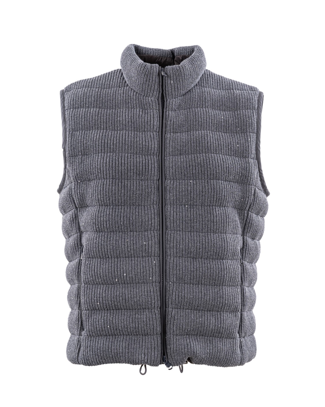 shop BRUNELLO CUCINELLI  Gilet: Brunello Cucinelli piumino senza maniche in maglia di cotone Dazzling costa inglese con monile.
Chiusura con zip.
Fodera in nylon idrorepellente.
Tasche basse con zip.
Imbottitura realizzata con materiali naturali di alta qualità: 90% piumino d'oca, 10% piuma d'oca.
Decorazione in monile Nickel-free.
Composizione: 96% COTONE, 4% POLIESTERE. 
Made in Italy.. M0DVT2776-CSM62 number 311937